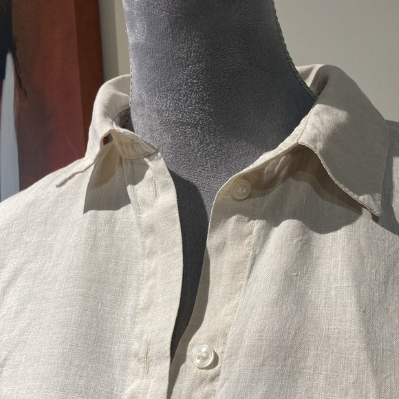 H & M Short Sleeved Linen Shirt Size XS - Picture 5 of 8